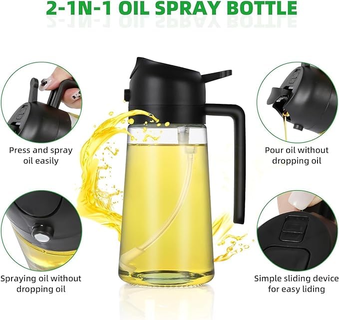 2 in one oil sprayer & dispencer