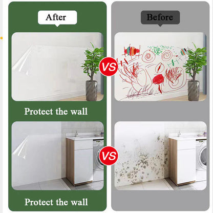 Self- Adhesive Transparent Electrostatic Wall Protection Film (Buy1 Get1)
