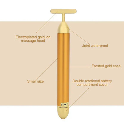 Gold Electric Facial Massager