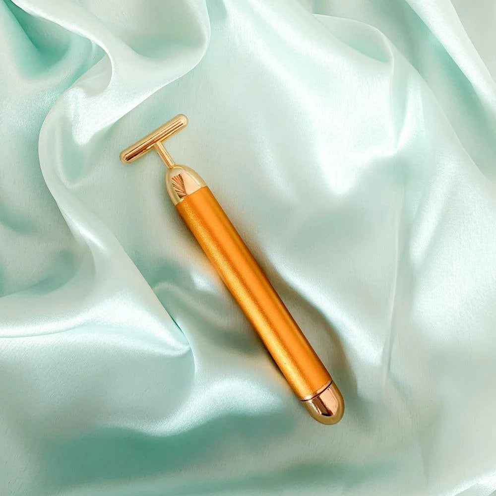 Gold Electric Facial Massager
