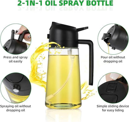 2 in one oil sprayer & dispencer