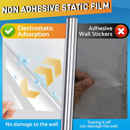 Self- Adhesive Transparent Electrostatic Wall Protection Film (Buy1 Get1)