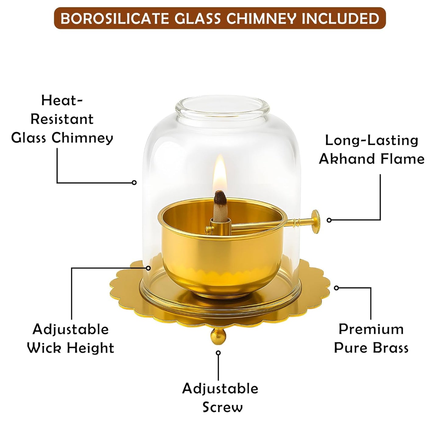 Brass Akhand Diya