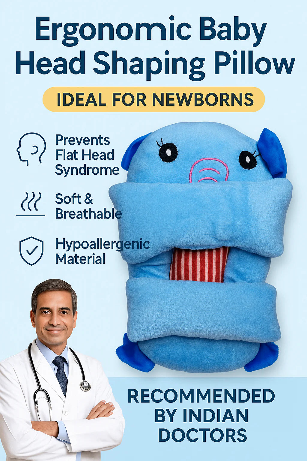 Baby Head Shaping Pillow
