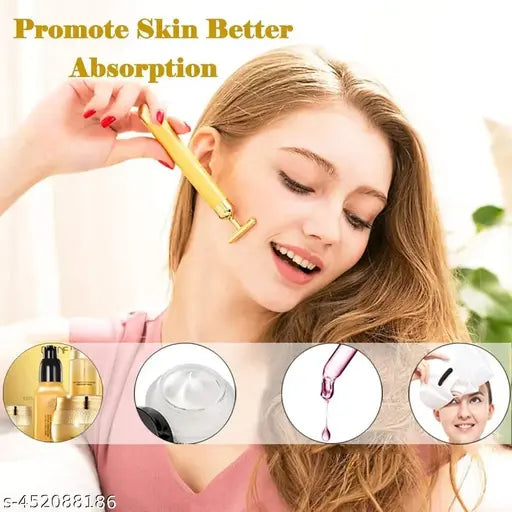 Gold Electric Facial Massager